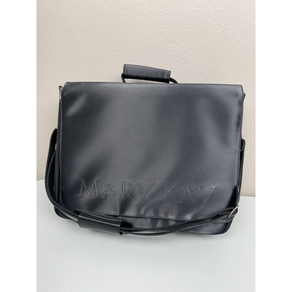 Vintage Mary Kay Cosmetics Consultant Sample Organizer Carrying Case Bag Black